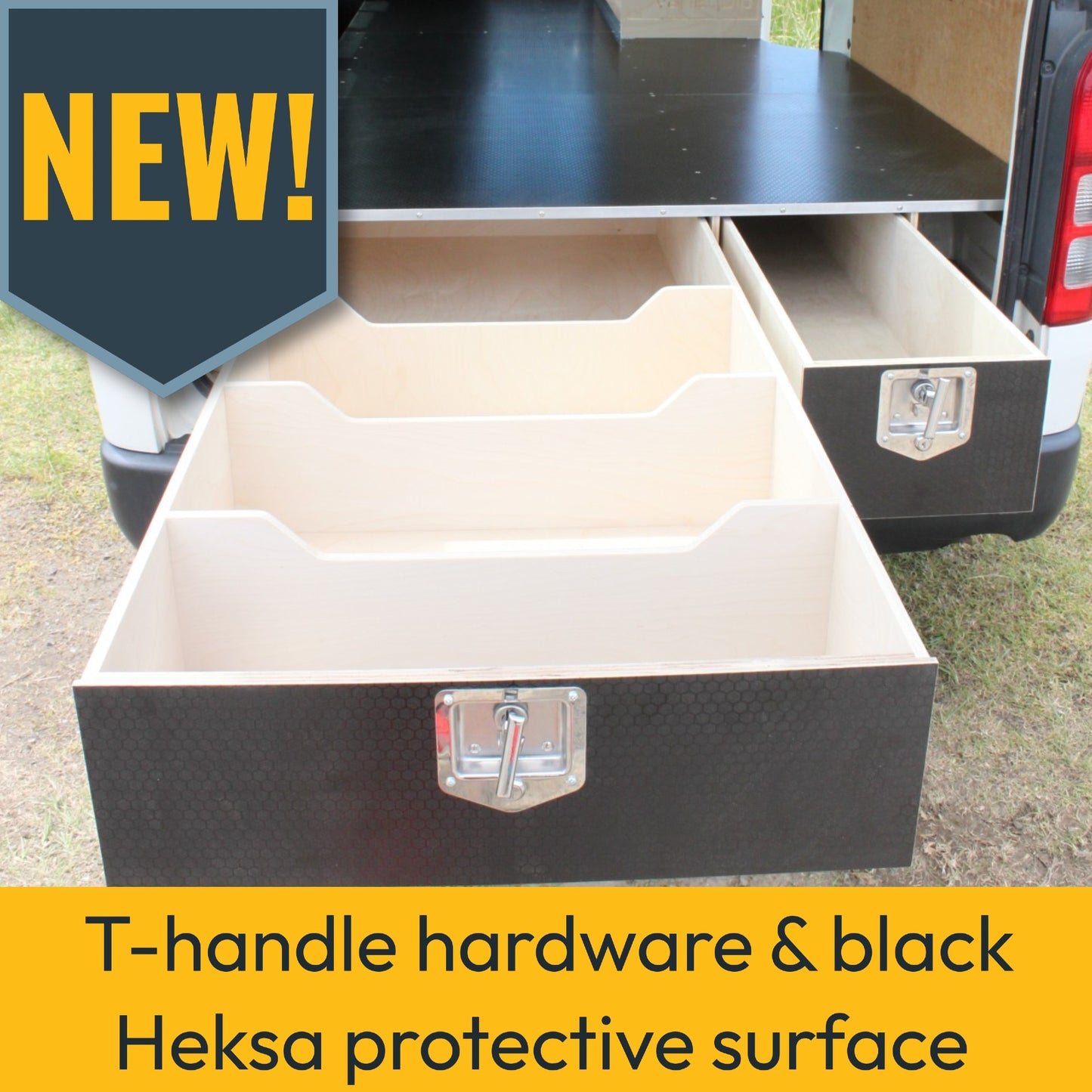 VanEquip - False Floor and Drawers - Materials options