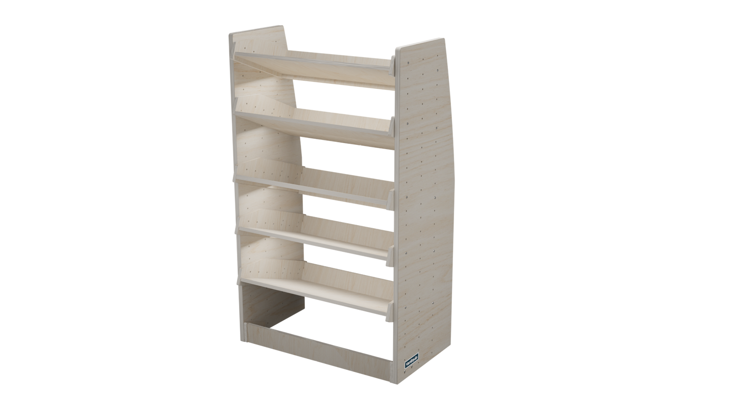 Tool Case Shelving Rack - Contoured Back
