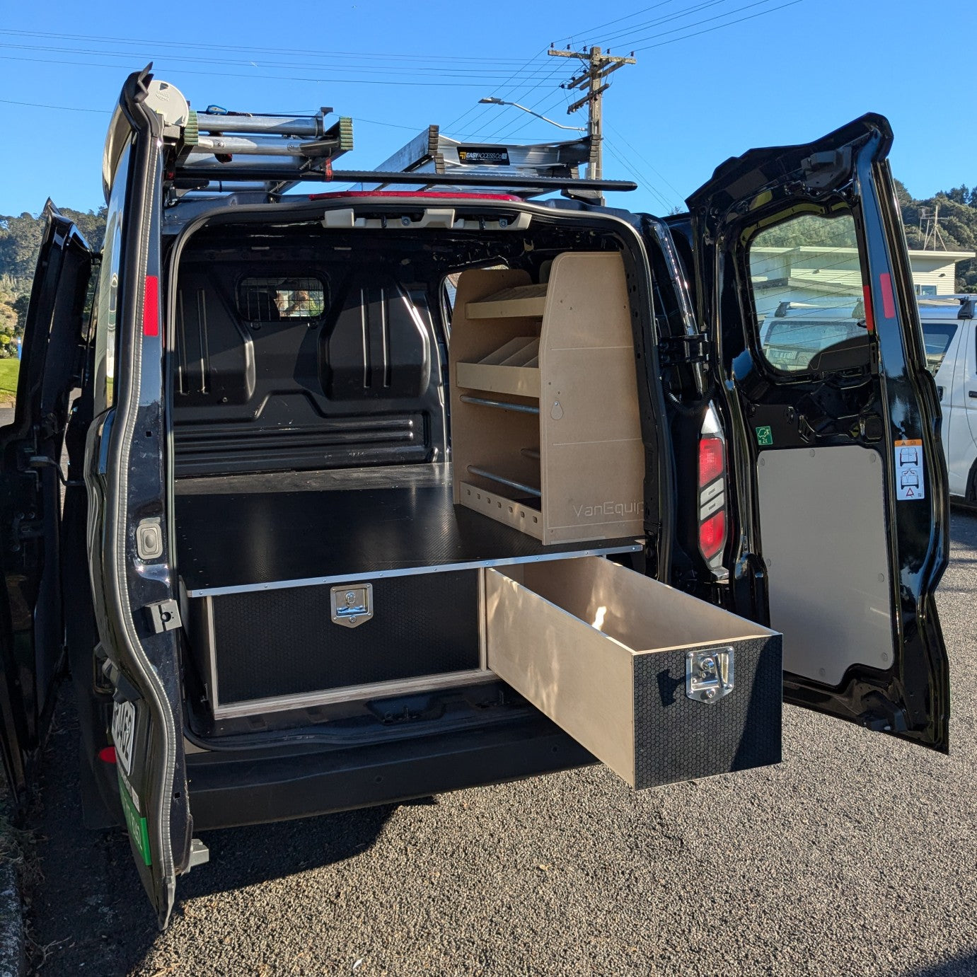 VanEquip - False Floor and Drawers - 2024 Ford Transit Custom SWB - Van Fit-out