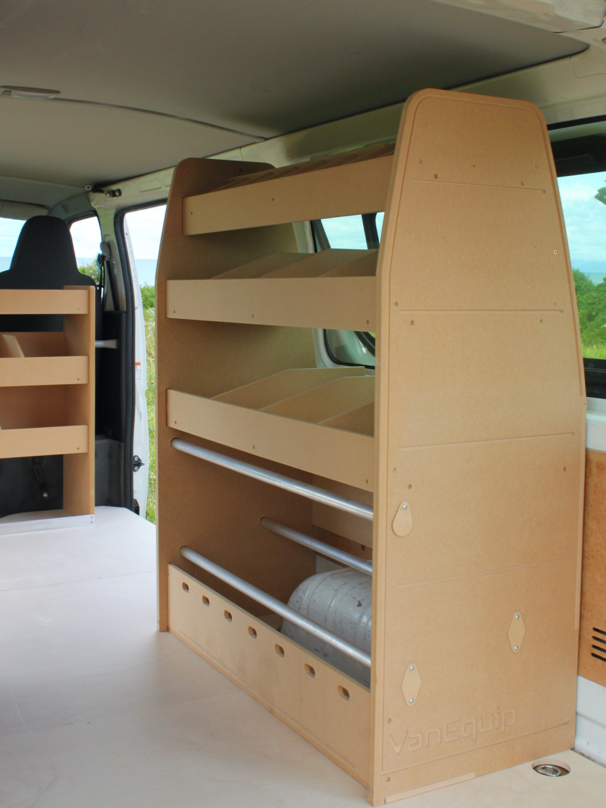Sparky Van Shelves