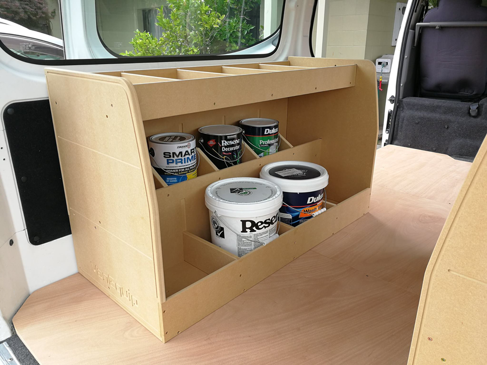 Painter Van Shelves